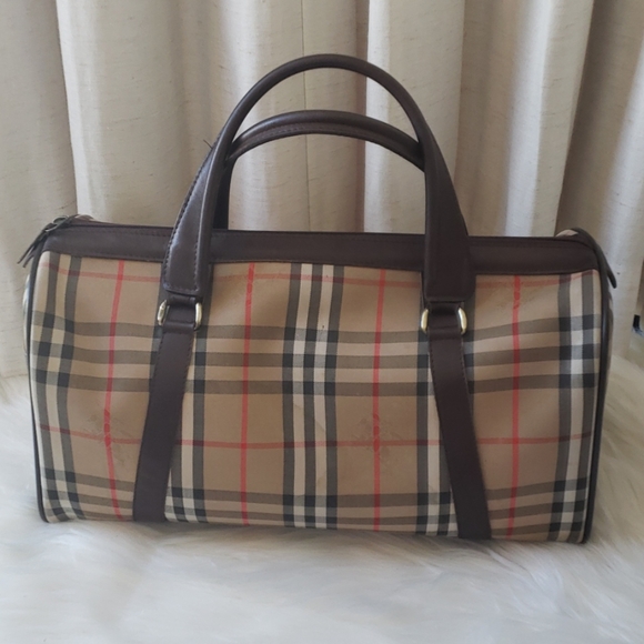 vintage burberry duffle bag